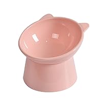 Tilted Raised Posture for Cat Food Bowl Neck for Protection Anti Vomiting 45 Degree Elevated Slanted Stand Bowls for Cat Tilted Bowl-Bowl Diameter Approx.13.7cm/5.39in