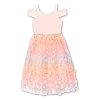 Speechless Girls' Cold Shoulder Maxi 3D Butterfly Party Dress