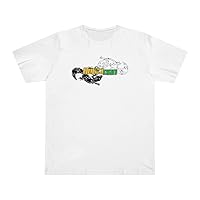 Unisex Deluxe T-Shirt with Leo Gecko (White, XS)