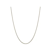 14k 1.1mm Round Snake Chain Necklace
