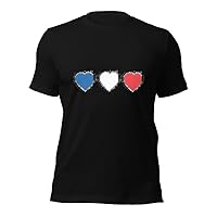 4th of July T Shirt Hearth American Flag Tee Patriotic Shirt Top Unisex T-Shirt