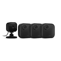 Outdoor 4 (4th Gen) + Blink Mini – Smart security camera, two-way talk, HD live view, motion detection, set up in minutes, Works with Alexa – 3 camera system + Mini (Black)