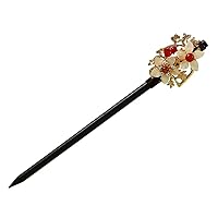 Wooden Hairpin Tassel Hairpin Children's Wooden Headdress Coiffure Hanfu Accessories Ancient Costume Hairpin (Color : D, Size : As shown)