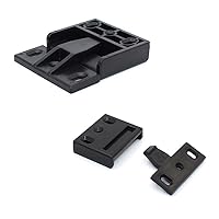 20Pcs Black ABS Push Quick Clip Click On Overlay Surface Mount Wall Panel