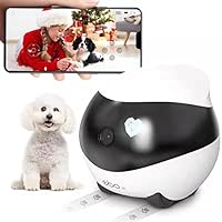 Enabot Pet Camera Home Security Camera, Movable Indoor WiFi Cam, 2 Way Talk, Night Vision,1080P Video, Self Charging Rechargeable Wireless Camera for Pet/Baby/Elderly