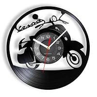 12 inch Vinyl Wall Clock Japanese Motorbike Vinyl Record Wall Clock Retro Home Decor Motorcycle Riding Art Modern Design Wall Watch for Racing Bike Racer