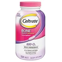 Calt-Rate 600mg + D3 with Plus Minerals, Bone Health Calcium Supplement Includes Magnesium & Zinc,320 Count