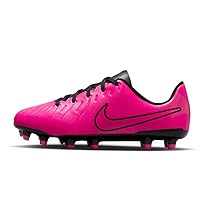 Nike Jr. Tiempo Legend 10 Club Boys DV4352-600 (Fierce Pink/Black), Size 3.5