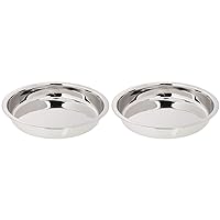 Norpro 9-Inch Stainless Steel Cake Pan, Round (Pack of 2)