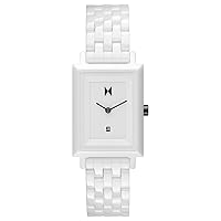 MVMT Signature Square Watches for Women - Premium Minimalist Women’s Watch - Analog, Stainless Steel, 5 ATM/50 Meters Water Resistance - Interchangeable Band - 24mm
