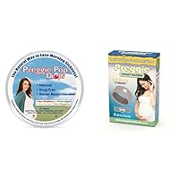 Three Lollies Preggie Pop Drops, 21ct and Preggie Wrist Band Gray, 2 Pair - Morning Sickness + Nausea Relief During Pregnancy - Safe for Pregnant Mom and Baby - Clinically Tested Wrist Bands