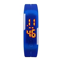 ONSHEN Unisex Outdoor Sport Watches Minimalism Waterproof Plastic Case with Rubber Band Electronic LED Lights Digital Wrist Watch for Running, Multiple Colour