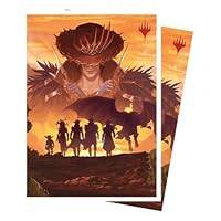 Ultra PRO - Outlaws of Thunder Junction 105ct APEX™ Deck Protector Sleeves Ft. Gang Silhouette for Magic: The Gathering, TCG Premium Collectible Protective Sleeve Card Pack