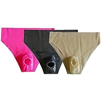 100% Nature Latex Underwear Rubber Panties Latex Mens Ultra-thin Stretch  G-string 0.4mm