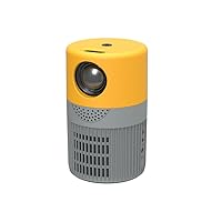 [Basic Version] YT400 Portable Pocket Projector Home LED Mini Projector for Micro Video Game Proyector Toy Beamer Kids Yellow