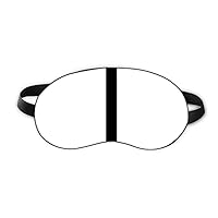 Roman numerals One In Black silhouette Sleep Eye Shield Soft Night Blindfold Shade Cover