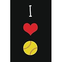 I: Softball Gifts For Girls 8-12, 6x9 Journal To Write In, 109 Pages