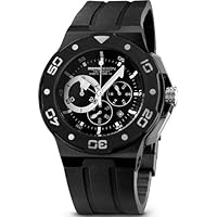 MOMO Design Men's 'Tempest' Black/White Dial Rubber Strap Watch