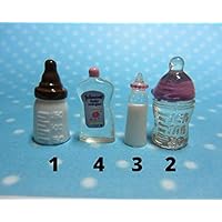Silicone 3D-molds in the form of baby bottles of different shapes and sizes (1:12). Forms for polymer clay and plastic.