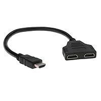 HDMI HD Splitter Cable 2 Port Male to Female 1 Input 2 Output Cable Adapter 1080P Converter Dual HD Switch