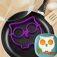 Breakfast Omelette Mold Silicone Egg Pancake Ring Shaper Cooking Tool DIY Kitchen Accessories Gadget Egg Fired Mould (Owl)