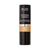 Conceal + Perfect Foundation Stick - Amber (0.46 Ounce) Vegan, Cruelty-Free Cream Foundation - Cover Under-Eye Circles, Blemishes & Skin Discoloration for a Flawless Finish