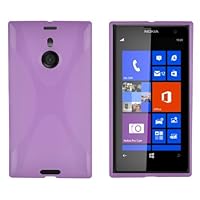 Case Compatible with Nokia Lumia 1020 in Pastel Purple - Shockproof and Scratch Resistant TPU Silicone Cover - Ultra Slim Protective Gel Shell Bumper Back Skin