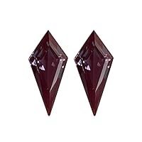 Lab Created Alexandrite Kite Shape Step Cut AAA Quality Pair from 5x2.25MM - 14x6.5MM