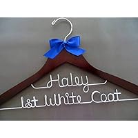 2 Line First White Coat Hanger with Name 1st White Coat Ceremony Doctor Hanger Medical School Graduation Gift Personalized Doctor Gift