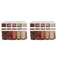 wet n wild Color Icon Eyeshadow Makeup 5 Pan Palette, Go Commando, Matte, Shimmer, Metallic, Long Wearing, Rich Buttery Pigment, Cruelty Free (Pack of 2)