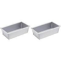 Chicago Metallic Commercial II Traditional Uncoated 1-Pound Loaf Pan - (Pack of 2)