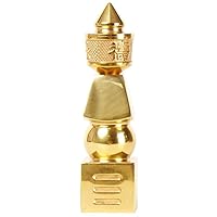 Feng Shui 5 Element Pagoda with Fuk LUK Sau Home Decor (6 inches Gold)
