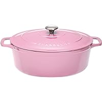 CHASSEUR Sublime Oval Casserole 10.6 inches (27 cm), Pink CH472710PK