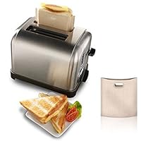 5Pcs/Lot Toast Sandwich Fries Heating Bags Non Stick Reusable Heat-Resistant Toaster Bags Kitchen Accessories Kc1635