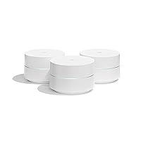 Google WiFi system, 3-Pack - Router Replacement for Whole Home Coverage (NLS-1304-25),White Google WiFi system, 3-Pack - Router Replacement for Whole Home Coverage (NLS-1304-25),White