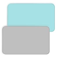 Pack and Play Sheets Fitted, 2 Pack Portable Playard | Mini Crib Sheets, Ultra Soft Microfiber Pack N Play Sheet for Boys and Girls, Grey & Aqua