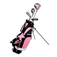 Remarkable Girls Right Handed Pink Junior Golf Club Set for Age 3 to 5 (Height 3' to 3'8