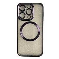 Luxury Transparent magnatic Phone case Compatible with iPhone 15 pro max, 6.1