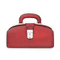Pratesi Leather Bag for Women Handbag Lady Brunelleschi Bruce in cow leather - Bruce Cherry Made in Italy