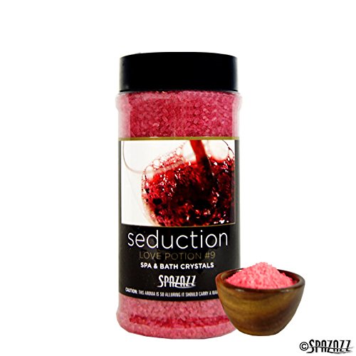 Spazazz SPZ-505 Set The Mood Crystals Container Bath Minerals, 17-Ounce, Love Potion No.9 Seduction