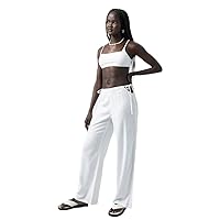 PacSun Women's Cutout Drawstring Pants - White Size Medium
