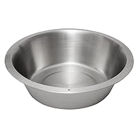 Lindy's Stainless Steel Large Flat Bottom Pan, General Purpose Kitchen Pan For Washing Dishes, Washing Produce, Foot Bath, Mixing Salad, and Much More (12 Quart Capacity)