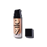 Mini Glowy Super Gel Lightweight Illuminator - Luminizer + Makeup Primer for Glowing Skin - Enriched with Vitamin C + Hydrating Squalane Oil - Wear Alone or Under Makeup - Sunglow (0.5 oz)