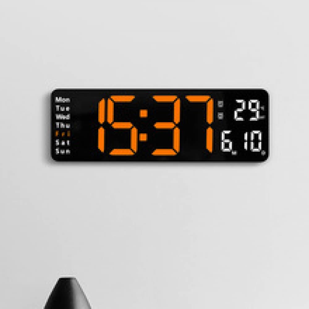 Font Mirror Alarm Clock, Multi-functional LED Clock, Electronic Clock, Battery Outlet Alarm Clock