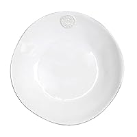 Costa Nova NOP251W Nova Plate, Soup & Pasta Plate, Curry Plate, Approx. 10.2 inches (26 cm), White, Dishwasher Safe, Microwave Safe