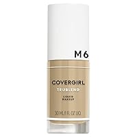 COVERGIRL truBlend Liquid Foundation Makeup Perfect Beige M6, 1 oz (packaging may vary)