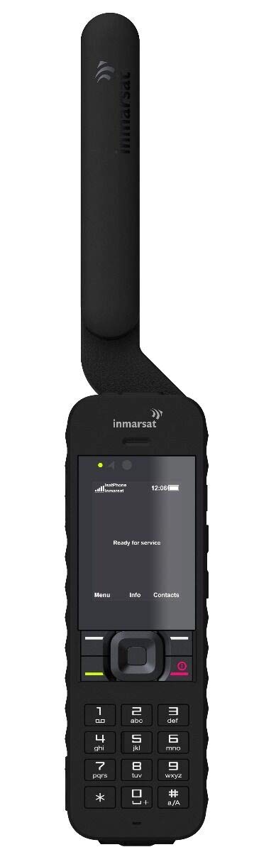 Inmarsat Isatphone 2.1 Satellite Phone and Prepaid SIM Card Ready for Easy Online Activation (100 Units (67 Minutes))