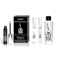 Lip Ink Liquid Mini Lip Kit - Black Dahlia (Plum) | Natural & Organic Makeup for Women International | 100% Organic, Kosher, & Vegan