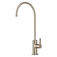 KRAUS Oletto Single Handle Drinking Water Filter Faucet for or Water Filtration System in Spot-Free Antique Champagne Bronze, FF-103SFACB