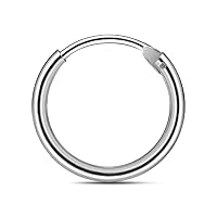 925 Sterling Silver 16 Gauge Hinged Clicker Segment Nose Ring